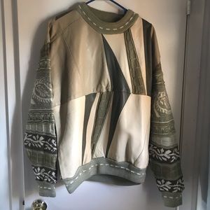 Men’s leather sweater